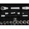 image:imageWera 05004078001 8100 SC 8 Zyklop Metal Ratchet Set with Switch Lever 12 Drive Metric 28 Pieces38 Inch Drive