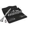 image:imageWERA 05004081001 8100 SC 11 Zyklop Imperial Metal Ratchet Set with Switch Lever 25 Piece 12 Drive