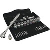 image:imageWera 05004078001 8100 SC 8 Zyklop Metal Ratchet Set with Switch Lever 12 Drive Metric 28 Pieces12 Inch Drive