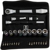 image:imageWera 05004078001 8100 SC 8 Zyklop Metal Ratchet Set with Switch Lever 12 Drive Metric 28 Pieces38 Inch Drive