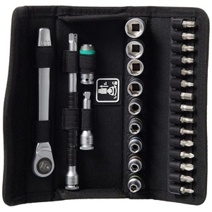 image:imageWERA 05004018001 8100 SA 8 Zyklop Metric Metal Ratchet Set with Switch Lever 28 Piece 14 Drive