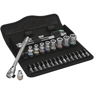 image:imageWERA 05004021001 8100 SA 11 Zyklop Imperial Metal Ratchet Set with Switch Lever 28 Piece 14 Drive