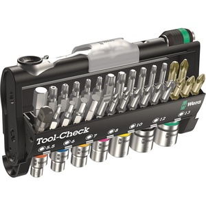 image:imageWera 05073220001 ToolCheck 1 Bits Assortment With Ratchet  SocketsClassic