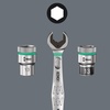 image:imageWera 05004047001 8100 SB 7 Zyklop Metric Metal Ratchet Set with PushThrough Square 38 Drive