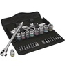 image:imageWERA 05004050001 8100 SB 10 Zyklop Metal Ratchet Set with PushThrough Square 38 Drive Imperial 29 Pieces
