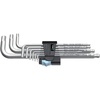 image:imageWera  5022720001 Stainless 3950 PKL9 Ballpoint Metric HexPlus Ergonomic LKey Set with TwoComponent Storage Clip 9PieceMulti