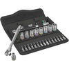 image:imageWera 05004017001 8100 SA 7 Zyklop Metric Metal Ratchet Set with PushThrough Square 28 Piece 14 Drive