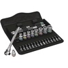 image:imageWera 05004020001 8100 SA 10 Zyklop Imperial Metal Ratchet Set with PushThrough Square 28 Piece 14 Drive