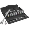 image:imageWera 05004047001 8100 SB 7 Zyklop Metric Metal Ratchet Set with PushThrough Square 38 Drive