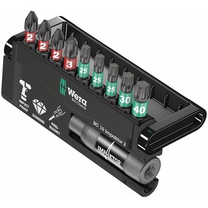 image:imageWera 05057682001 BitCheckImpact 2 10 Piece  Black