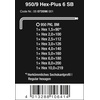 image:imageWera  5073596001 Hexagon 950 PKL9 BM SB LKey Set BlackLaser Ballpoint Hex Key 9 Piece