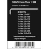 image:imageWera 05073391001 9509 HexPlus 1 SB Lkey set metric chromeplated 9 pieces