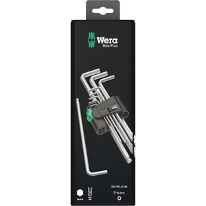 image:imageWera 05073391001 9509 HexPlus 1 SB Lkey set metric chromeplated 9 pieces