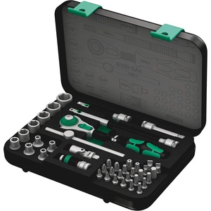 image:imageWera  5003535001 8100 SA 4 Zyklop Ratchet Set with 14 Drive 41Piece SetOne Size