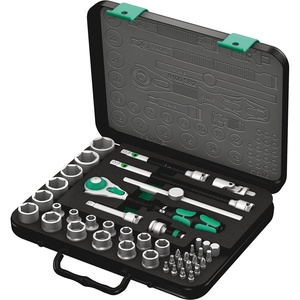 image:imageWera  5003594001 8100 SB 2 Zyklop 38 Metric Ratchet Set  Piece of 43One Size
