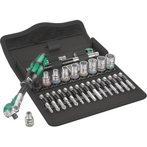 image:imageWera 05004016001 8100 SA 6 Zyklop Metric Speed Ratchet Set 28 Piece 14 DriveOne Size