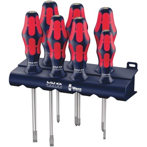 image:imageWera 05227700001 Red Bull Racing Screwdriver Set Kraftform Plus Lasertip Rack 7Piece