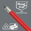 image:imageWera 05022729001 Kraftform Stainless VDE 3160i Stainless Steel Slotted Screwdriver Lasertip 18 Head 319 BladeLength4 Blade  532 Blade Diameter  386 Handle