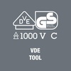 image:imageWera 05022729001 Kraftform Stainless VDE 3160i Stainless Steel Slotted Screwdriver Lasertip 18 Head 319 BladeLength5 Blade  732 Blade Diameter  386 Handle