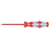 image:imageWera 05022729001 Kraftform Stainless VDE 3160i Stainless Steel Slotted Screwdriver Lasertip 18 Head 319 BladeLength319 Blade  18 Blade Diameter  386 Handle