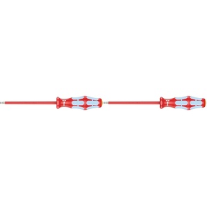 image:imageWera 05022729001 Kraftform Stainless VDE 3160i Stainless Steel Slotted Screwdriver Lasertip 18 Head 319 BladeLength319 Blade  964 Blade Diameter  386 Handle