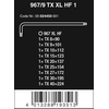 image:imageWera 05024450001 9679 TX XL HF 1 Lkey set with holding function long 9 piecesBlack