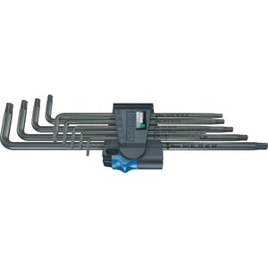 image:imageWera 05024450001 9679 TX XL HF 1 Lkey set with holding function long 9 piecesBlack