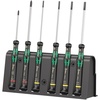 image:imageWera 20526 Kraftform Micro Ballhead Hexagon Electronics Screwdriver Set and Rack 6PieceSlotted 25x80 mm  3x80 mm  35x80 mm  4x80 mm