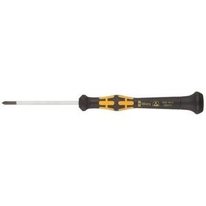 image:imageWera 05030100001 Kraftform ESD 1578 A Slotted Precision Micro Screwdriver 12mm Head 40mm Blade LengthPhillips 0 Head  60mm Blade