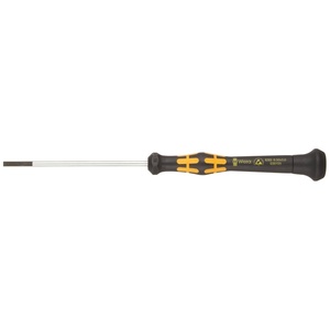 image:imageWera 05030100001 Kraftform ESD 1578 A Slotted Precision Micro Screwdriver 12mm Head 40mm Blade LengthSlotted 3mm Head  80mm Blade