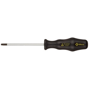 image:imageWera 05030100001 Kraftform ESD 1578 A Slotted Precision Micro Screwdriver 12mm Head 40mm Blade LengthTorx TX 25 Head  100mm Blade  Bore Hole
