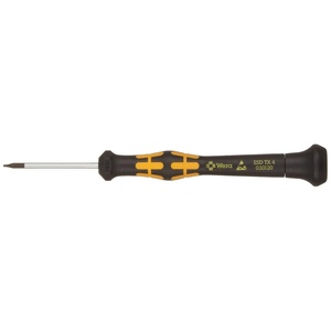 image:imageWera 05030100001 Kraftform ESD 1578 A Slotted Precision Micro Screwdriver 12mm Head 40mm Blade LengthTorx TX 4 Head  40mm Blade