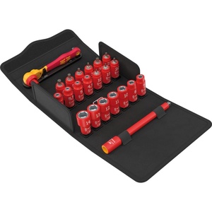 image:image8100 SA VDE 1 Zyklop Ratchet Set Insulated reversing Lever 14 Drive Metric 22 Pieces
