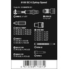 image:imageWera 05004076001 8100 SC 6 Zyklop Metric Speed Ratchet Set 25 Piece 12 DriveClassic