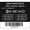 image:imageWERA 05020093001 6001 Joker Switch 8 Imperial Set 1 Set of ratcheting Combination Wrenches Imperial 8 PiecesOne Size