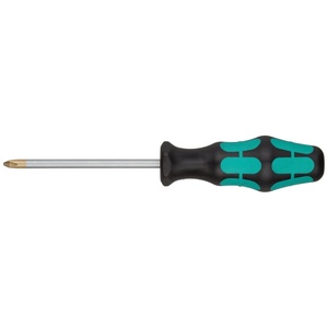 image:imageWera 05008710001 Kraftform Plus 350 PH Phillips Screwdriver Lasertip PH 1 Head 318 Blade LengthPhillips  PH 2 Head  4 Blade