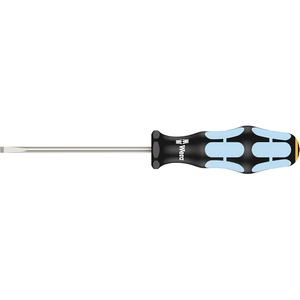 image:imageWera 05032006001 Kraftform Stainless 3334 Stainless Steel Slotted Screwdriver Lasertip 8mm Head 7 Blade LengthSlotted  4mm Head  4 Blade