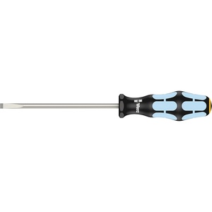 image:imageWera 05032006001 Kraftform Stainless 3334 Stainless Steel Slotted Screwdriver Lasertip 8mm Head 7 Blade LengthSlotted  55mm Head  5 Blade