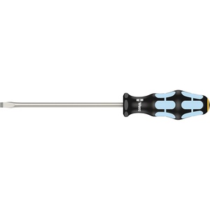 image:imageWera 05032006001 Kraftform Stainless 3334 Stainless Steel Slotted Screwdriver Lasertip 8mm Head 7 Blade LengthSlotted  65mm Head  6 Blade