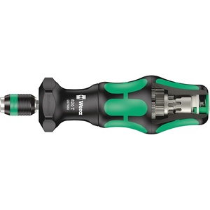 image:imageWera 05057480001 826 T Kraftform Turbo bitholding screwdriver handle with Rapidaptor quickrelease chuck 14 x 146 mmOne Size