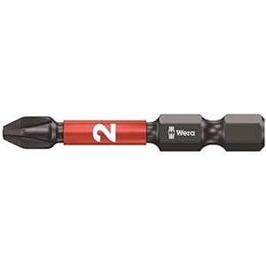 image:imageWera 8514 Diamond Coated Impaktor Screwdriver Bits for PH 2 Phillips Screws Pack of 5